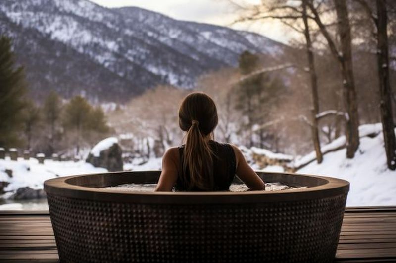 Person practicing cold exposure for metabolism