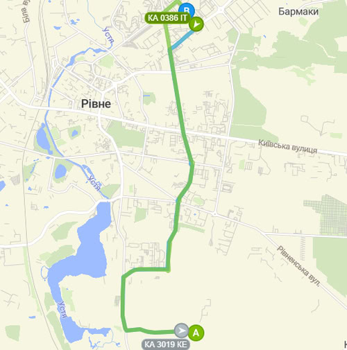 Розклад автобуса 3 у Рівному
